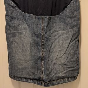 Maternity jean skirt